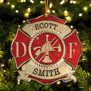 Life Saving - Personalized Firefighter Ornament
