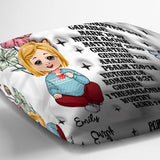 God Says You Are - Personalized Kid Throw Pillow