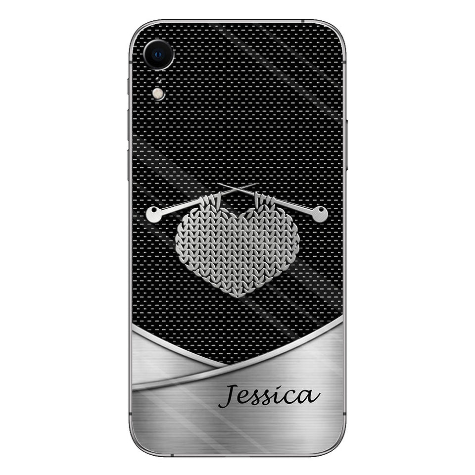 Love Knitting - Personalized Knitting Phone Case