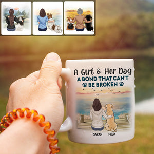 A Bond That Can't Be Broken - Personalized Dog Mug