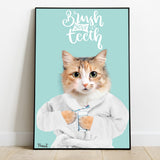 Hello Sweet Cheek - Personalized Dog Canvas And Poster