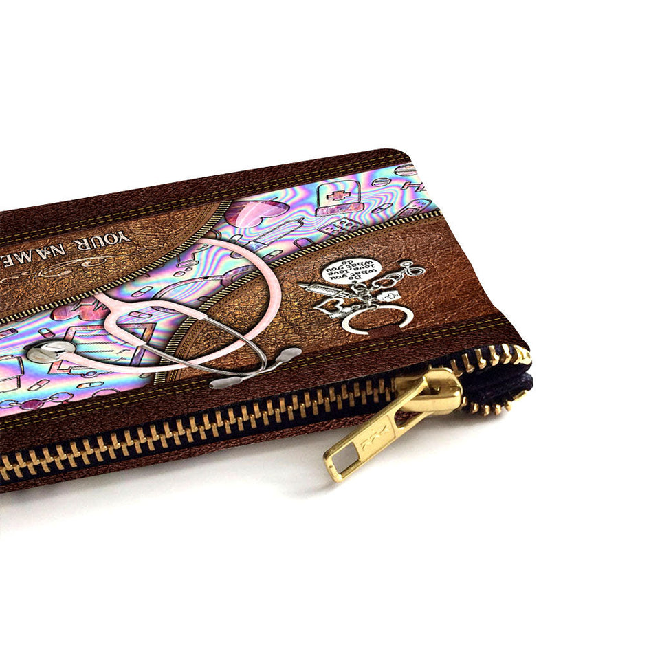 Pink Stethoscope - Personalized Nurse Pouch