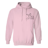 Custom Line Art - Personalized Family Embroidered Hoodie