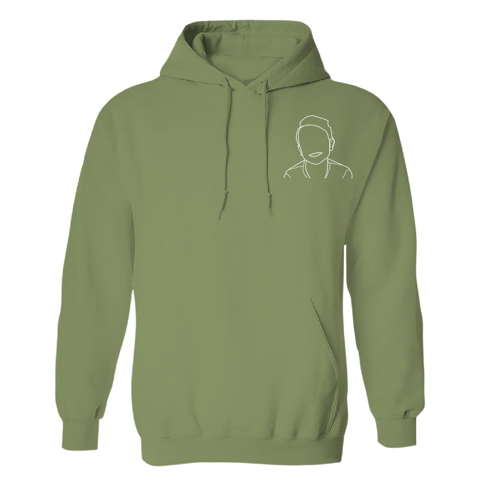 Custom Line Art - Personalized Kid Embroidered Hoodie