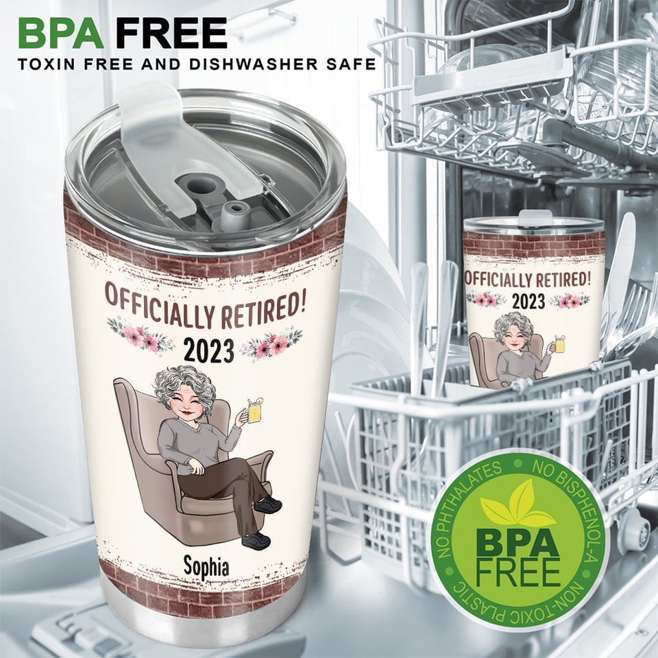 Relax And Enjoy The Ride - Personalized Retired Tumbler