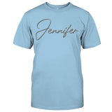 Custom Name - Personalized Step Mom Embroidered T-shirt