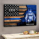 My Hero - Personalized Police Officer Canvas And Poster