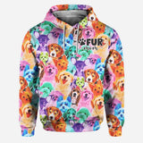 Photo Insert Transferring Into Colorful Style - Personalized Cat Hoodie and Leggings