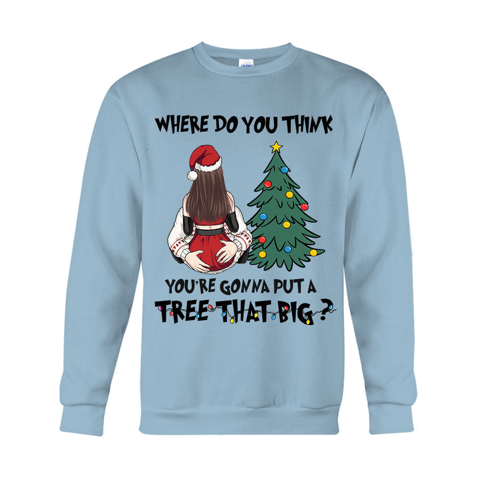 Bend Over I'll Show You Where To Put That Big Tree - Personalized Couple T-shirt And Hoodie