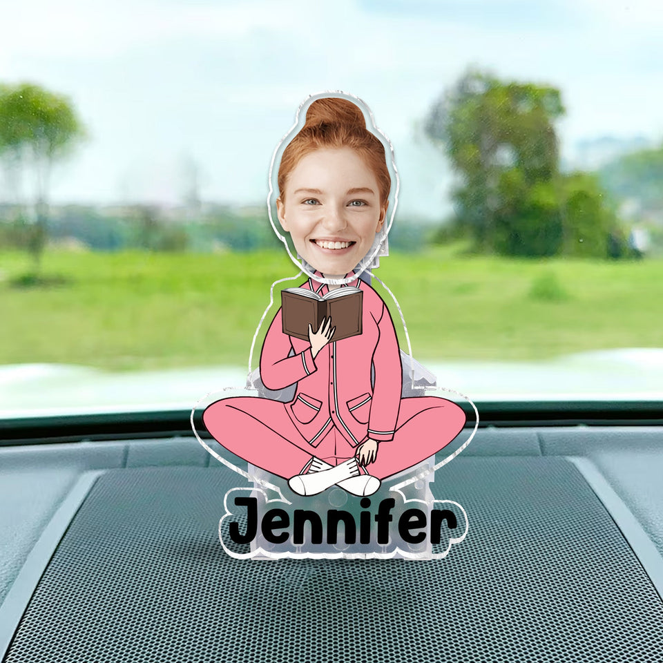 Just A Girl Who Loves Books - Personalized Book Custom Shaking Head
