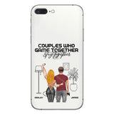 Couples Who Game Together Stay Together - Personalized Video Game Clear Phone Case