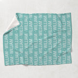 Custom Name Pattern - Gift for grandson - Personalized Blanket