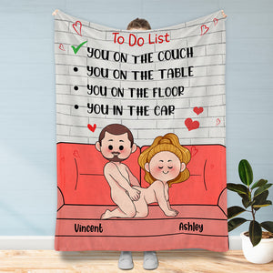 To Do List - Personalized Couple Blanket