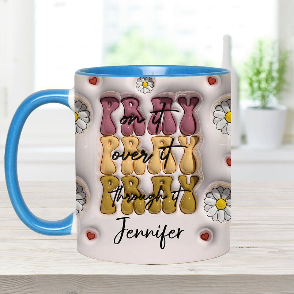 Priez à ce sujet - Mug chrétien personnalisé