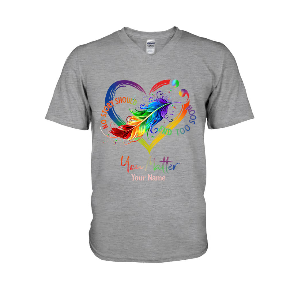 Votre vie compte - T-shirt et sweat à capuche personnalisés pour la prévention du suicide