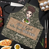 Just A Girl Who Loves Gardening - Personalized Gardening Apron