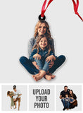 Custom Family Photo Mother And Daughter - Personalized Mother Ornament