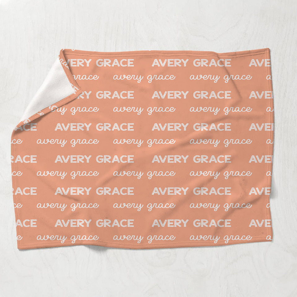 Custom Name Pattern - Personalized granddaughter Blanket
