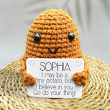 Positive Potato - Personalized Hand Knitted Figurine