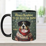 Personalized Christmas Pet Portrait - Gift for dog lovers, dog lover, cat lover - Personalized Accent Mug