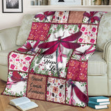Faith Hope Love Breast Cancer Awareness Blanket 0622