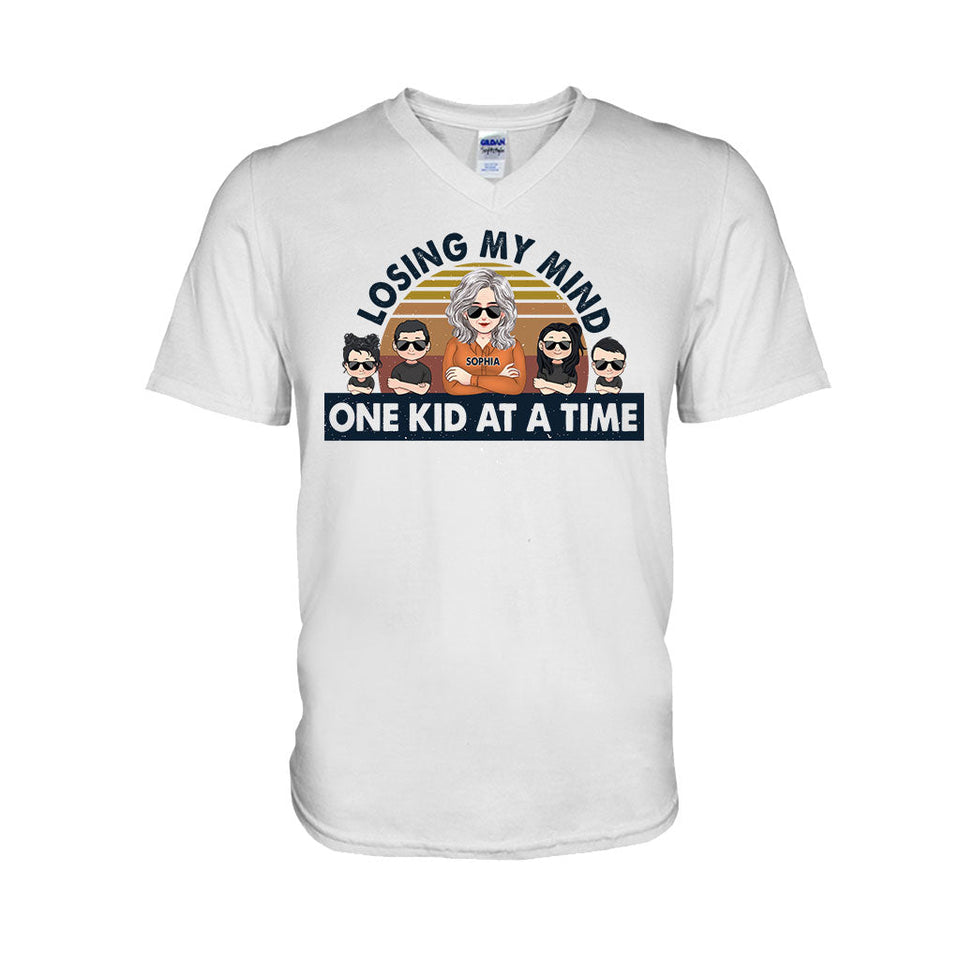 Losing My Mind One Kid At A Time - Gift for dad, dad - Personalized T-shirt And Hoodie