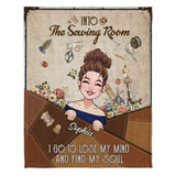 And Into The Sewing Room I Go - Personalized Sewing Blanket