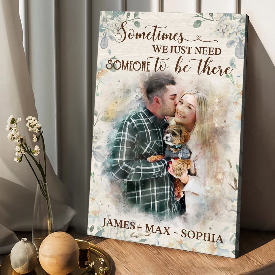 Watercolor Painting - Personalized Dog Canvas And Poster