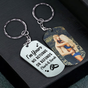 I'm Yours - Couple gift for husband, boyfriend, wife, girlfriend - Personalized Stainless Steel Keychain