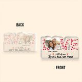This Is Us - Couple gift for husband, wife, girlfriend, boyfriend - Personalized Custom Shaped Acrylic Plaque