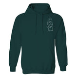 Custom Line Art - Personalized Son Embroidered Hoodie