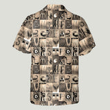 Vintage Fishing Alphabet - Personalized Fishing Hawaiian Shirt