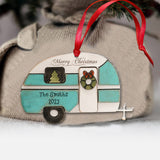 Happy Camper Merry Christmas - Personalized Camping Ornament