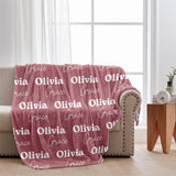 Custom Name Pattern - Personalized granddaughter Blanket