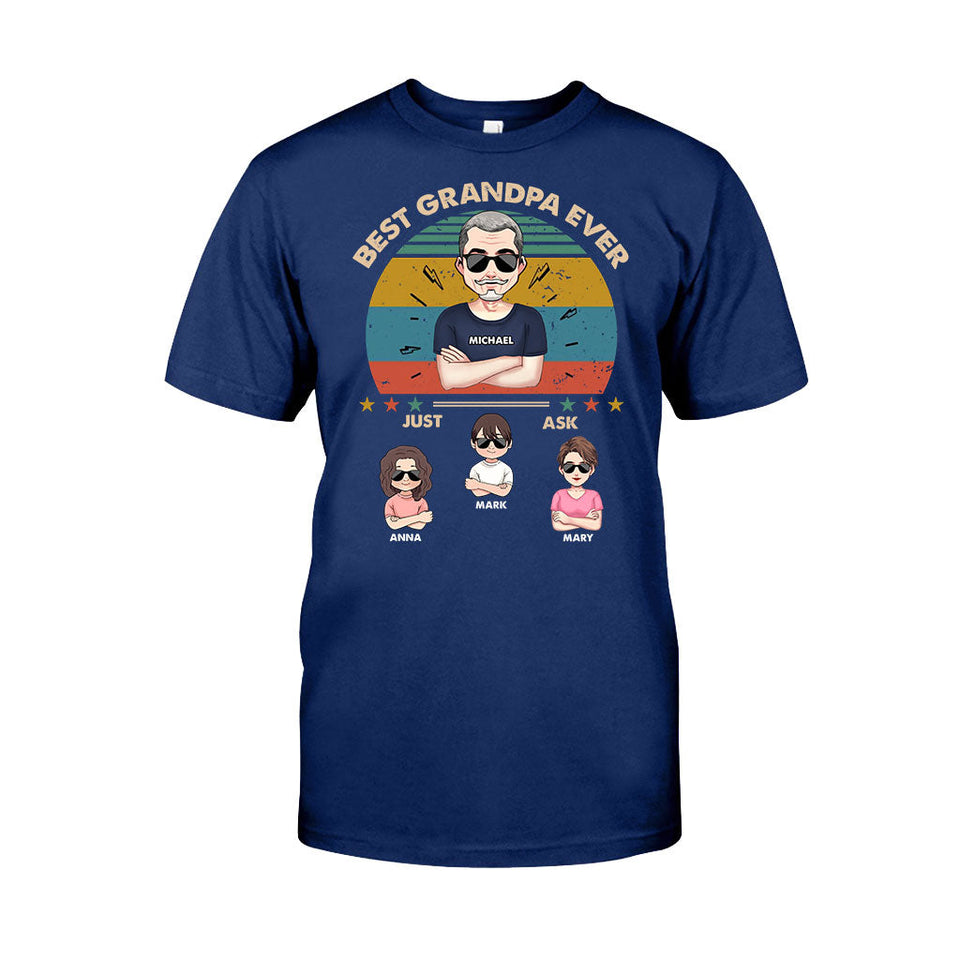 Best Dad Ever - Gift for dad, dad, mom, grandpa, grandma, grandpa - Personalized T-shirt And Hoodie