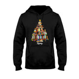 Books Christmas Tree - Personalized Book T-shirt And Hoodie