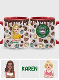 Caffeine Queen - Personalized Coffee Accent Mug
