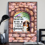 No Longer By My Side - Personalized Dog Canvas And Poster