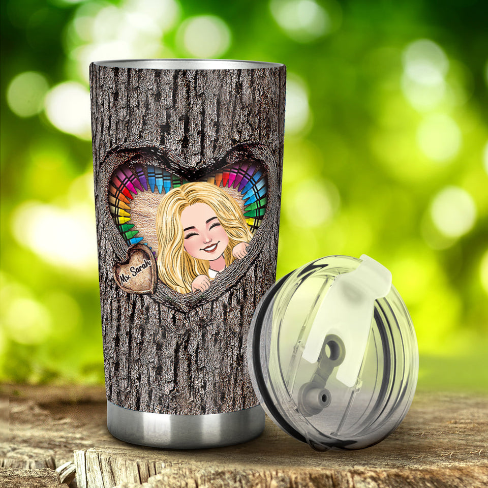 It Takes A Big Heart - Personalized Teacher Tumbler