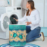 Salty Lil' Beach - Personalized Turtle Storage Basket