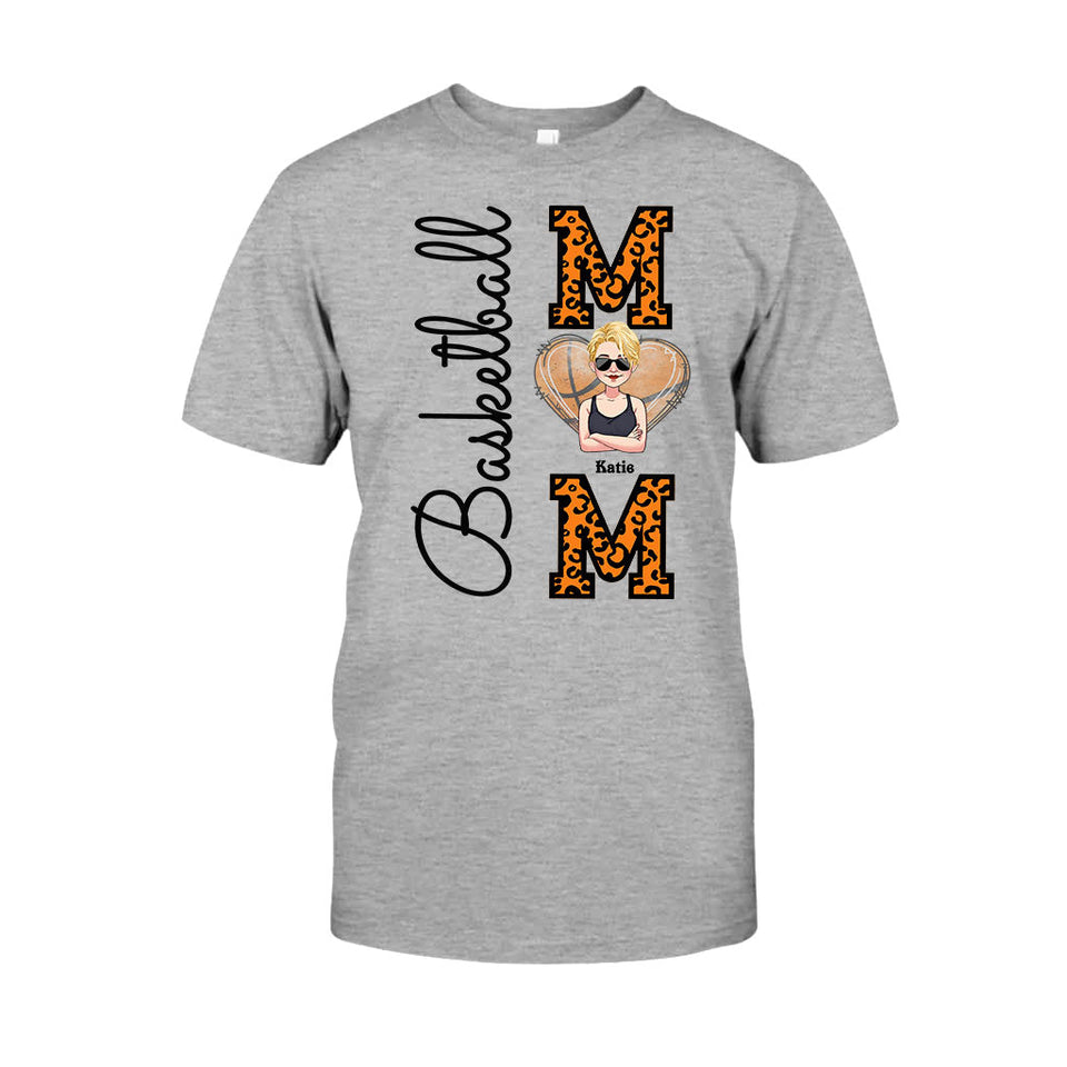 Basketball Mom - Personalized Basketball T-shirt and Hoodie