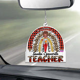Santa's Favorite Teacher - Personalized Teacher Car Ornament