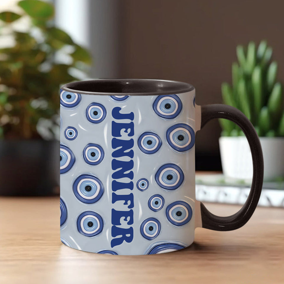 Check Ya Energy - Personalized Witch Accent Mug