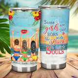 I Love You To The Beach And Back - Bestie gift for sister - Personalized Tumbler