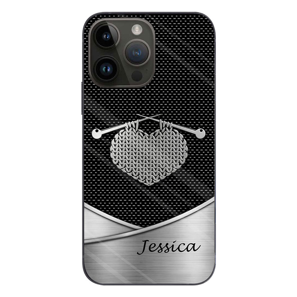 Love Knitting - Personalized Knitting Phone Case