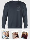 Custom Line Art - Personalized Step Mom Embroidered Sweater