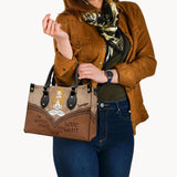 I'm Mostly Peace - Personalized Yoga Leather Handbag