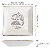 Thank You For Raising The Man Of My Dreams Gift For Mother Of The Groom From Bride - wedding gift for mother in law - Personalized Jewelry Dish