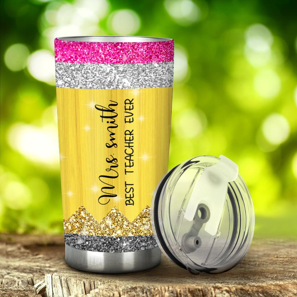Teaching Is A Work Of Heart - Personalized Teacher Tumbler