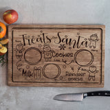 Treats For Santa - Personalized Family Cutting Board